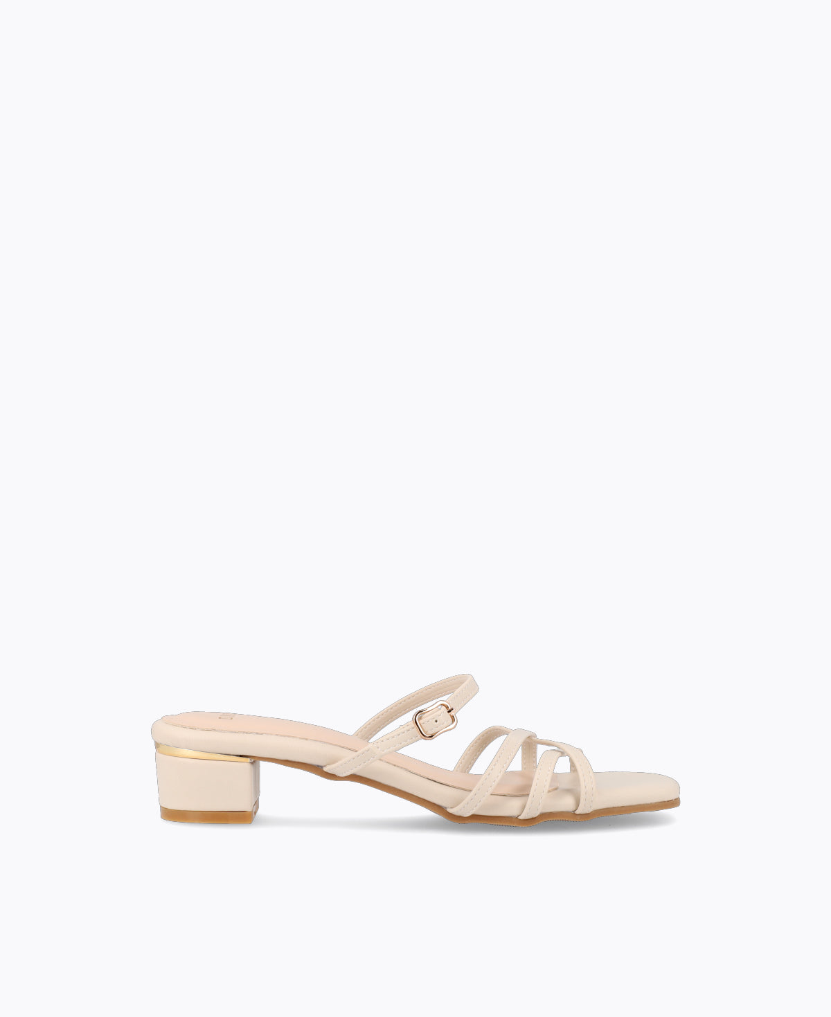 Kali Heel Sandals - Beige