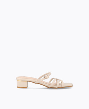Kali Heel Sandals - Beige