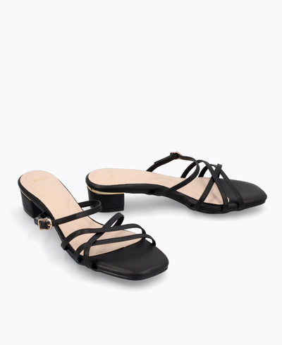 Kali Heel Sandals - Black