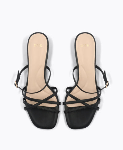 Kali Heel Sandals - Black