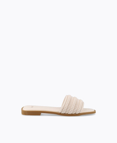 Luella Flat Sandals - Beige