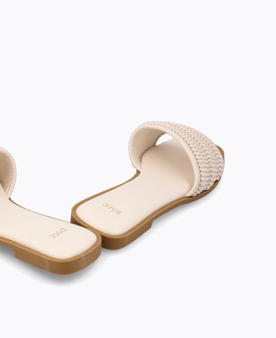Luella Flat Sandals - Beige