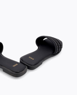 Luella Flat Sandals - Black