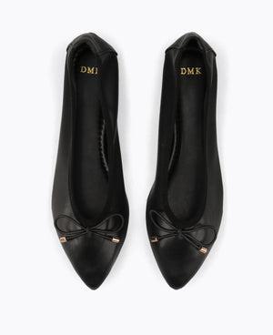Phoebe Ballerina Flats - Black