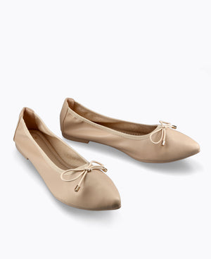 Phoebe Ballerina Flats - Nude