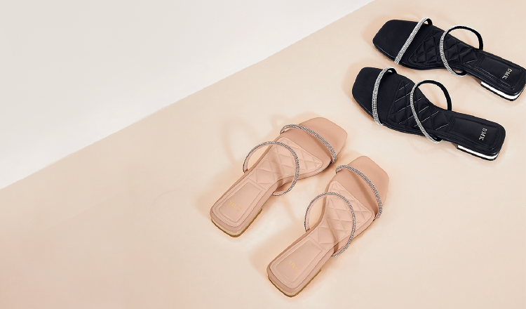 Cute dressy 2025 flat sandals