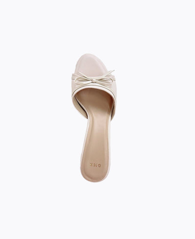 Riley Heel Sandals - Beige