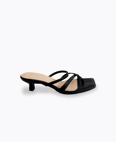 Kenzie Heel Sandals - Black