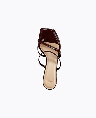 Kenzie Heel Sandals - Brown