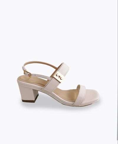 Melody Heel Sandals - Beige