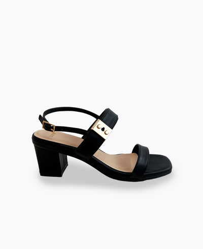 Melody Heel Sandals - Black