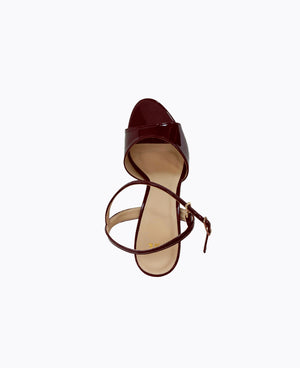 Isadora Platform Heel Sandals - Maroon