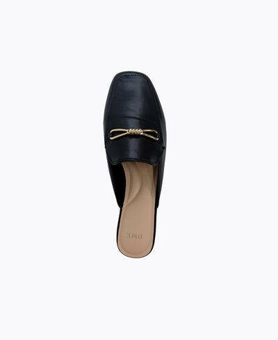 Lora Mule Loafers -  Black