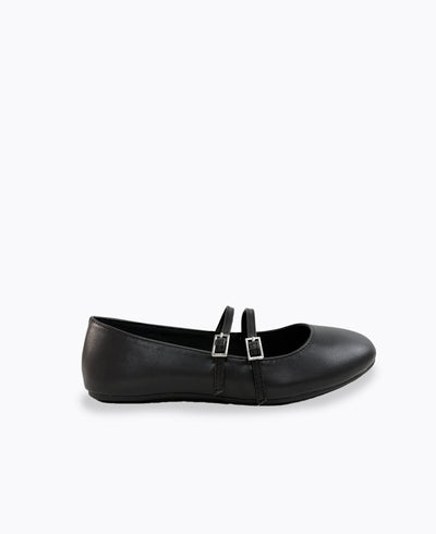 Allie Mary Jane Flats - Black