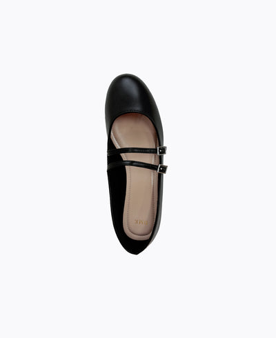 Allie Mary Jane Flats - Black