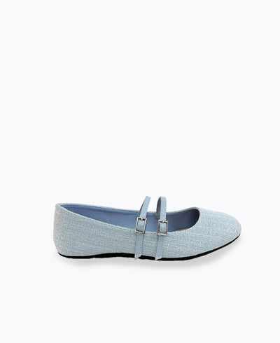 Allie Mary Jane Flats - Blue