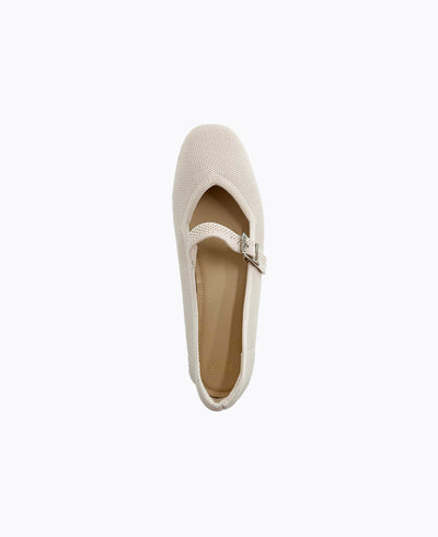 Winnie Mary Jane Flats - Beige