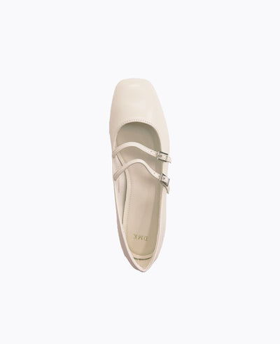 Carrie Mary Janes - Matte Beige