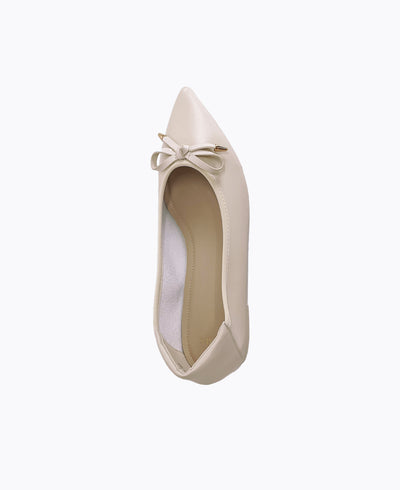 Lidya Ballerina Flats - Beige