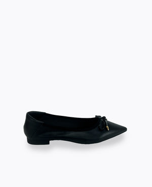 Lidya Ballerina Flats - Black