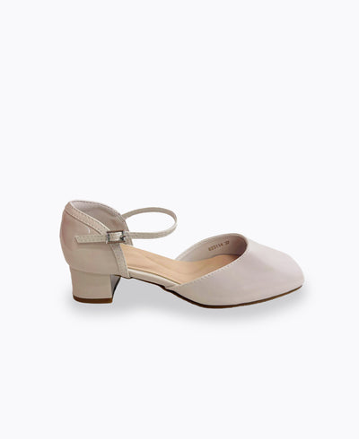 Camellia Heel Pumps - Beige