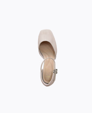 Camellia Heel Pumps - Beige