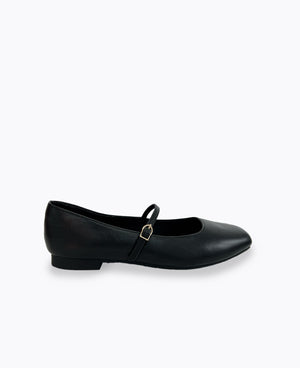 Juliana Mary Jane Flats - Black