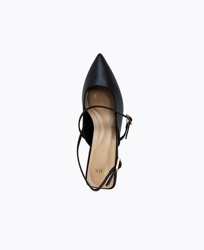 Jazmine Slingback Heel Pumps - Black
