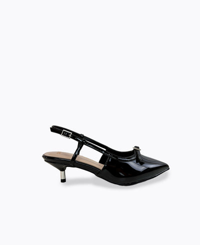 Celine Slingback Heel Pumps - Black