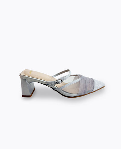 Tiana Heel Pumps - Silver