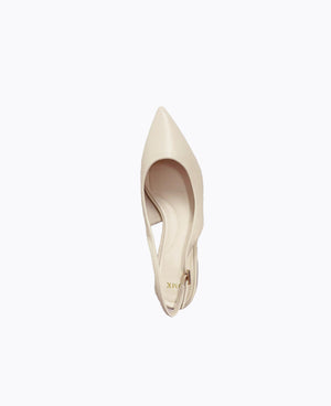 Rosalie Slingback Heel Pumps - Beige