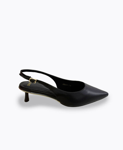 Rosalie Slingback Heel Pumps - Black