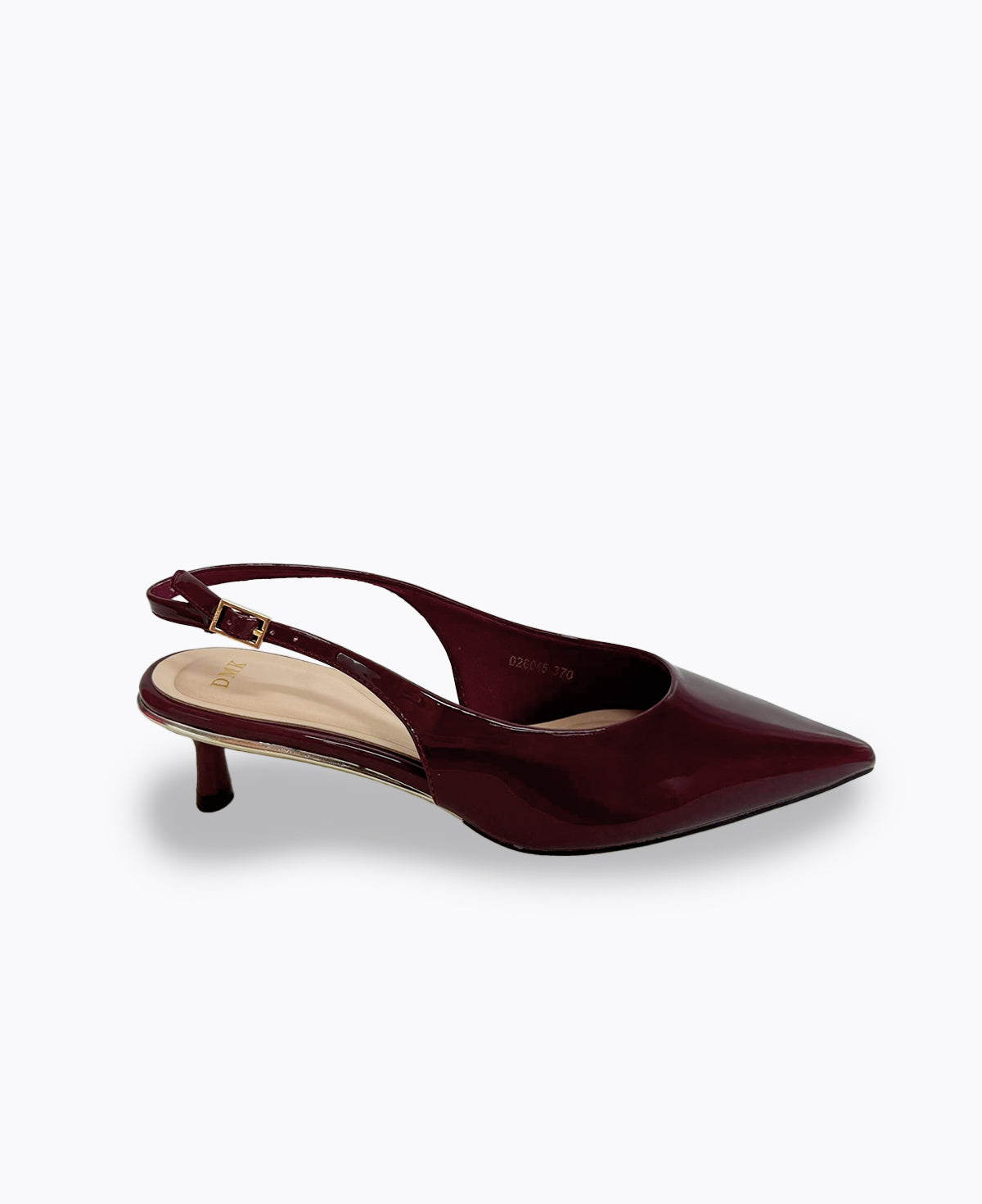 Rosalie Slingback Heel Pumps - Maroon