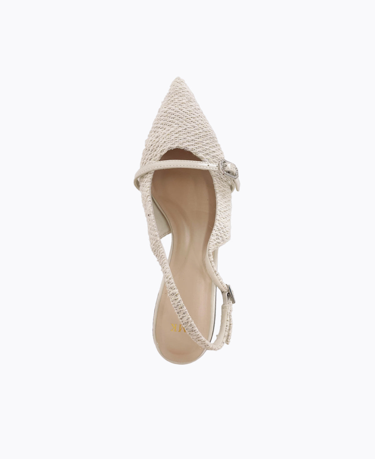Mira Slingback Heel Pumps - Beige