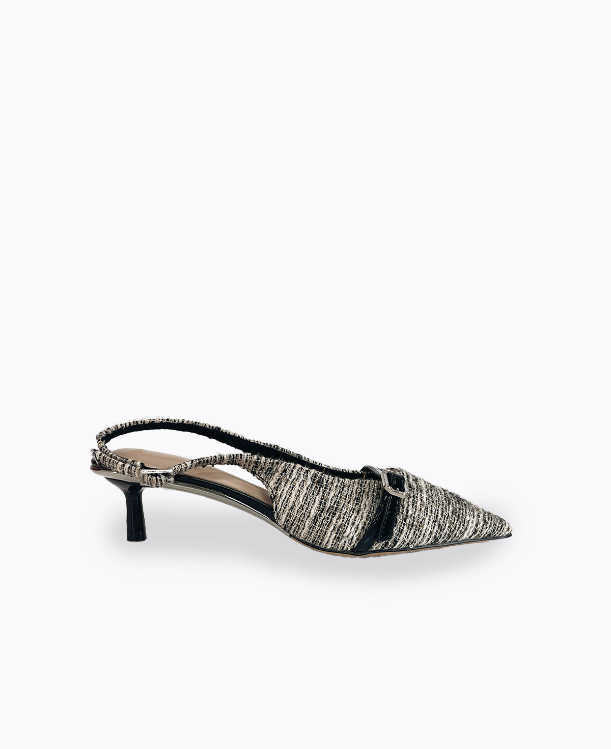 Mira Slingback Heel Pumps - Black