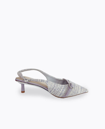 Mira Slingback Heel Pumps - Lilac