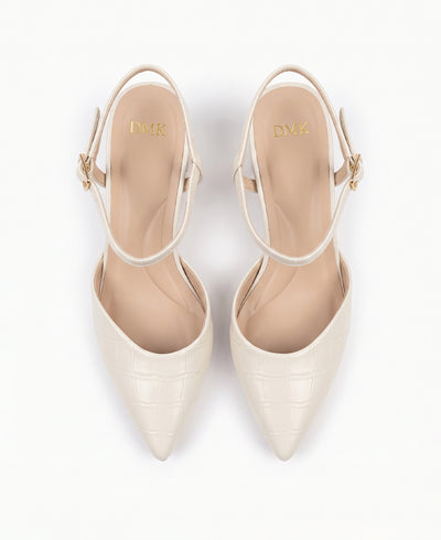 Braelyn Heel Pumps - Beige