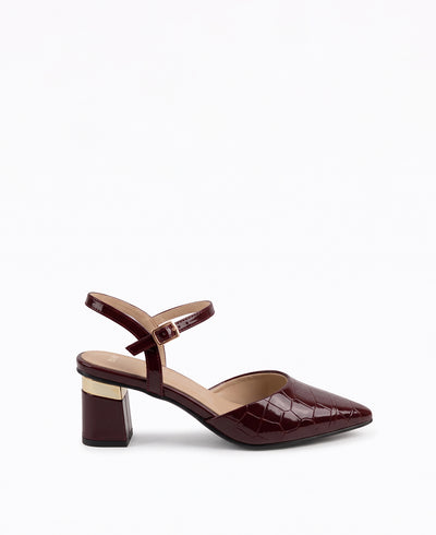 Braelyn Heel Pumps - Maroon