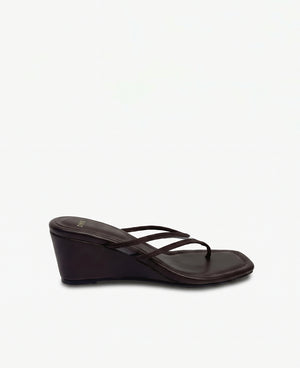 Lilith Thong Heel Sandals - Brown