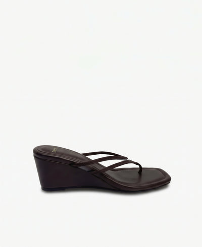 Lilith Thong Heel Sandals - Brown