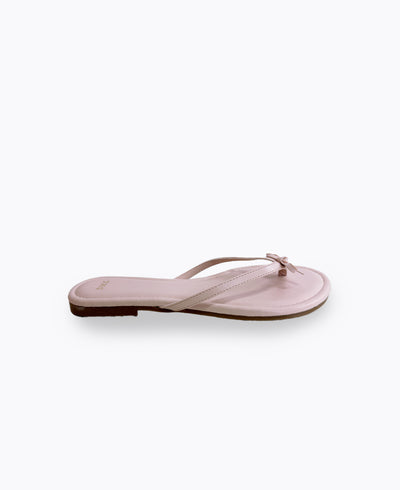 Mio Bow Flat Sandals - Pink