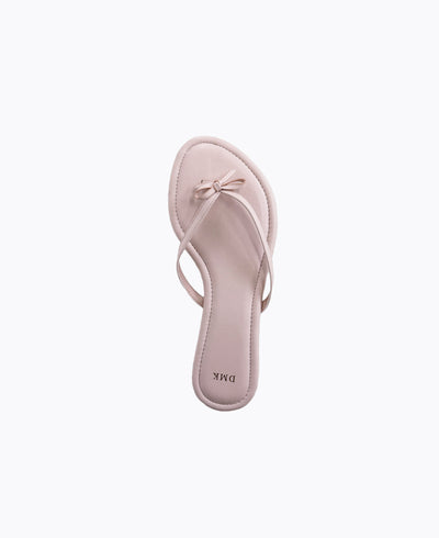 Mio Bow Flat Sandals - Pink