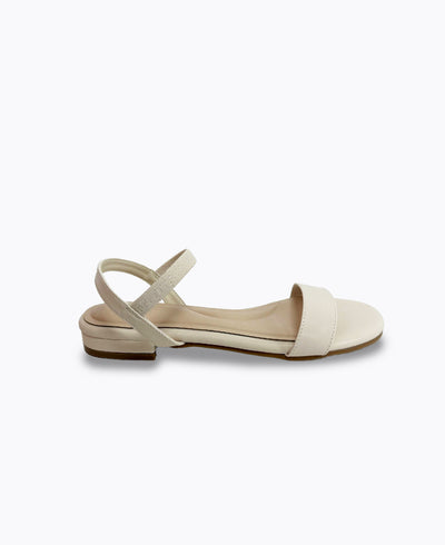 Mylene Strappy Flat Sandals - Beige