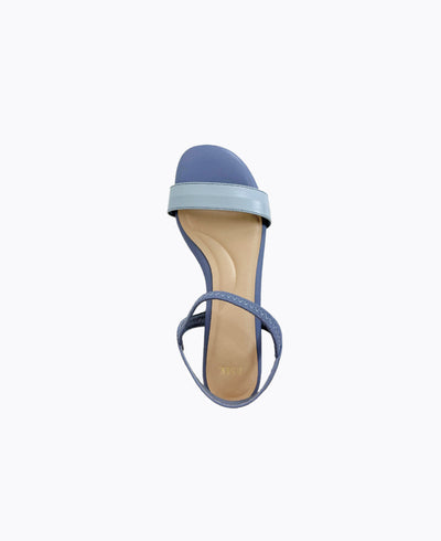 Mylene Strappy Flat Sandals - Blue