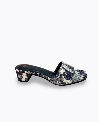 Juni Heel Sandals - Navy