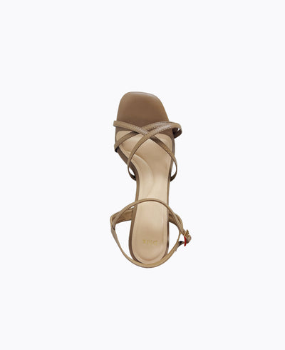 Juniper Strappy Heel Sandals - Almond