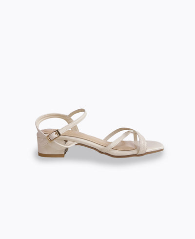 Juniper Strappy Heel Sandals - Beige