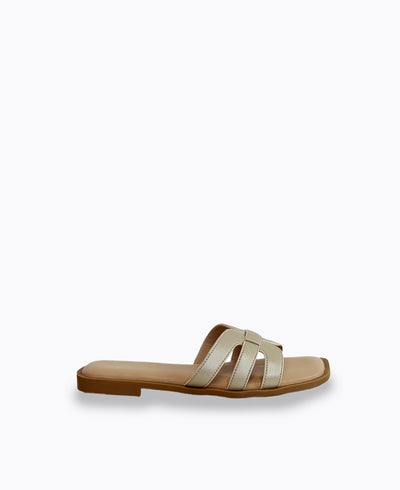 Erina Flat Sandals - Gold