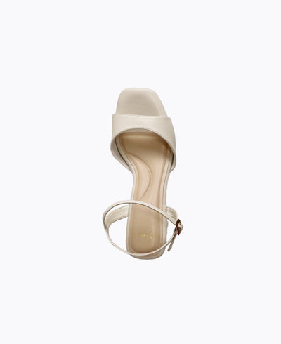 Dahlia Platform Heel Sandals - Beige