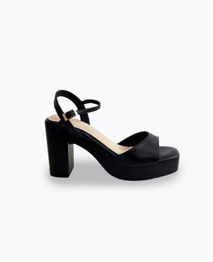 Dahlia Platform Heel Sandals - Black